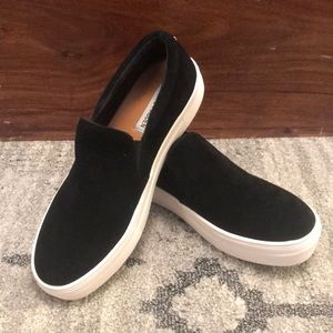 Steve Madden Gills Black Suede slip-on Sneaker